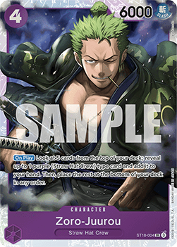Zoro-Juurou (ST18-004) ST-18 Super Rare Excellent Englisch