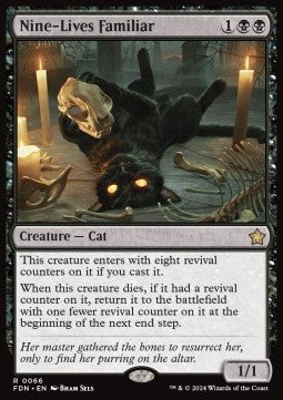 Nine-Lives Familiar FDN-66 Rare Near Mint Englisch Foil