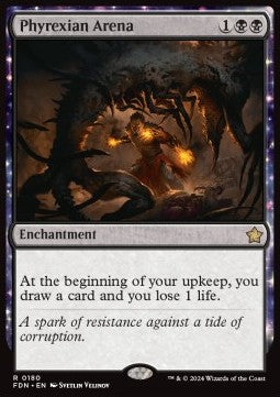 Phyrexian Arena FDN-180 Rare Good Englisch