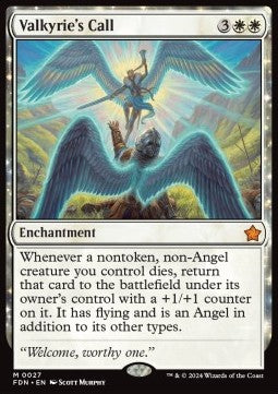 Valkyrie's Call FDN-27 Mythic Excellent Englisch Foil