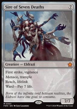 Sire of Seven Deaths FDN-1 Mythic Excellent Englisch Foil