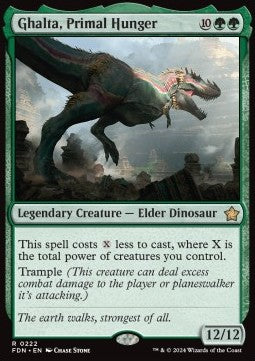 Ghalta, Primal Hunger FDN-222 Rare Near Mint Englisch Foil