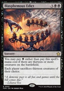 Blasphemous Edict FDN-57 Rare Near Mint Englisch