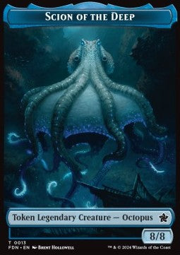 Scion of the Deep Token (U 8/8) // Koma's Coil Token (U 3/3) TFDN-T 13/11 Token Good Deutsch