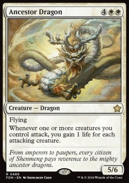 Ancestor Dragon BFDN-489 Rare Near Mint Deutsch