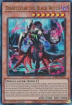 Diabellstar the Black Witch (V.6) RA03-032 Ultimate Rare Near Mint Englisch 1. Auflage