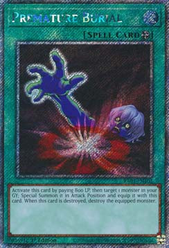 Voreiliges Begräbnis (V.1) RA03-103 Platinum Secret Rare Near Mint Deutsch 1. Auflage