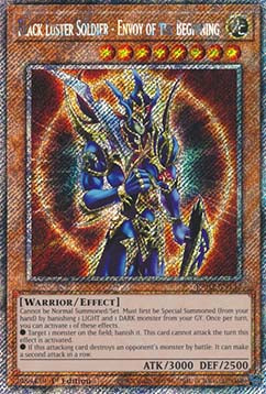 Black Luster Soldier - Envoy of the Beginning (V.1) RA03-132 Platinum Secret Rare Near Mint Englisch 1. Auflage