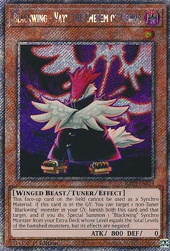 Schwarzflügel - Vayu das Symbol der Ehre (V.1) RA03-224 Platinum Secret Rare Excellent Deutsch 1. Auflage