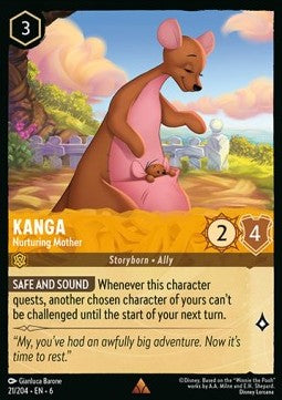Kanga - Nurturing Mother 6AZS-21 Rare Excellent Englisch