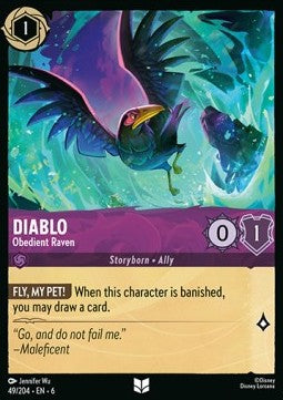 Diablo - Ergebener Rabe 6AZS-49 Uncommon Near Mint Deutsch Foil