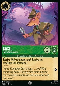 Basil - Hypnotisierte Maus 6AZS-79 Common Near Mint Deutsch Foil