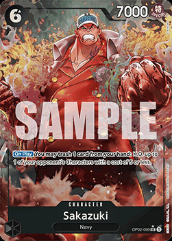 Sakazuki (OP02-099) (V.2) PRB01 Alternate Art Near Mint Englisch