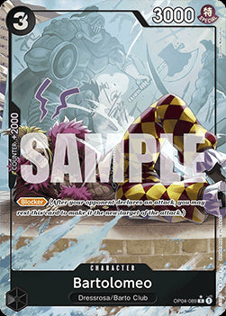 Bartolomeo (OP04-089) (V.3) PRB01 Rare Near Mint Englisch