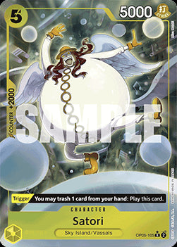Satori (OP05-105) (V.3) PRB01 Rare Near Mint Englisch