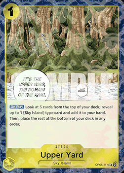 Upper Yard (OP05-117) (V.2) PRB01 Uncommon Near Mint Englisch