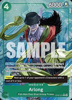 Arlong (OP06-023) (V.4) PRB01 Alternate Art Near Mint Englisch