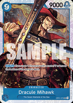 Dracule Mihawk (OP01-070) (V.1) PRB01 Super Rare Excellent Englisch