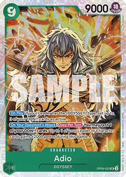 Adio (OP09-023) (V.1) OP09 Super Rare Boosterfrisch Englisch