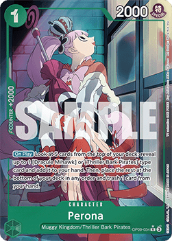 Perona (OP09-034) (V.2) OP09 Alternate Art Near Mint Englisch