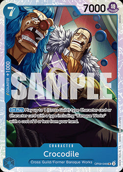 Crocodile (OP09-046) (V.1) OP09 Super Rare Excellent Englisch