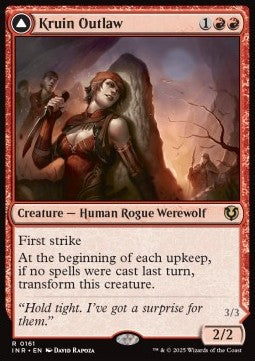 Kruin Outlaw / Terror of Kruin Pass INR-161 Rare Near Mint Englisch Foil