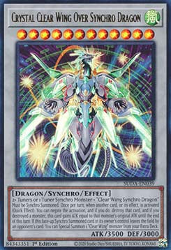 Crystal Clear Wing Over Synchro Dragon (V.1) SUDA-039 Ultra Rare Near Mint Englisch 1. Auflage