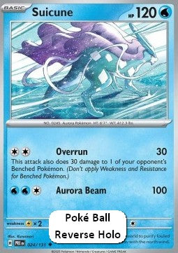 Suicune xPRE-024 Uncommon Near Mint Deutsch Reverse Holo