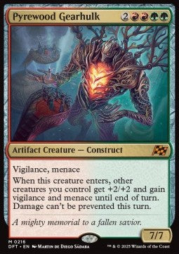 Waldfeuer-Mechakoloss DFT-216 Mythic Near Mint Deutsch