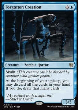Forgotten Creation DRC-77 Rare Excellent Englisch