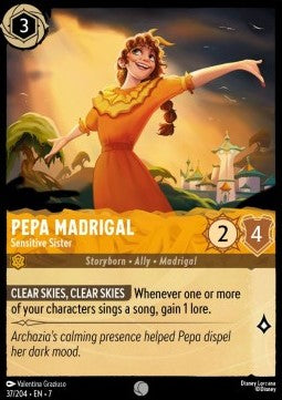 Pepa Madrigal - Sensible Schwester 7ARI-37 Common Near Mint Deutsch Foil