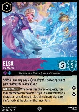Elsa - Eismacherin 7ARI-69 Super Rare Near Mint Deutsch Foil