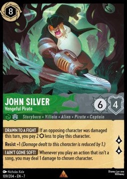 John Silver - Rachsüchtiger Pirat 7ARI-109 Rare Near Mint Deutsch Foil