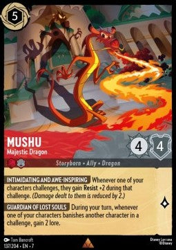 Mushu - Majestätischer Drache 7ARI-137 Rare Near Mint Deutsch