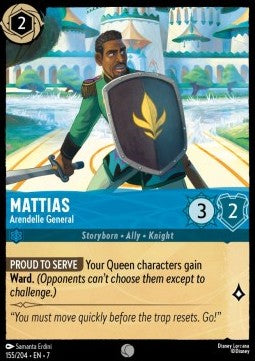 Leutnant Mattias - General von Arendelle 7ARI-155 Common Near Mint Deutsch Foil