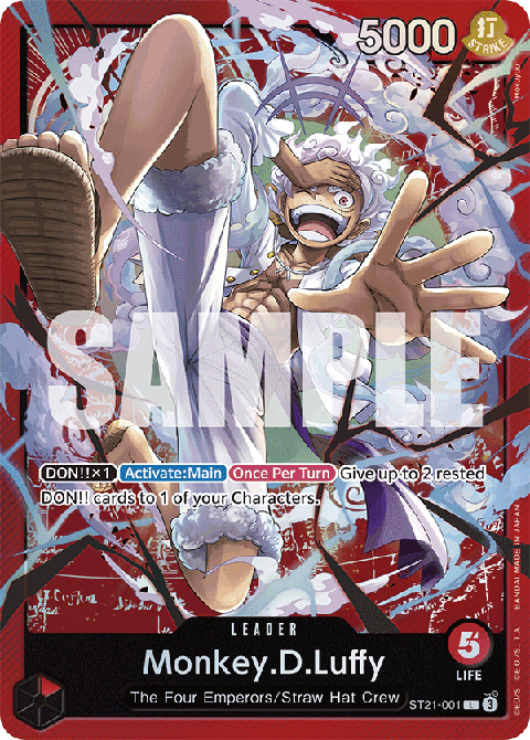 Monkey.D.Luffy (ST21-001) (V.1) ST-21 Leader Near Mint Englisch