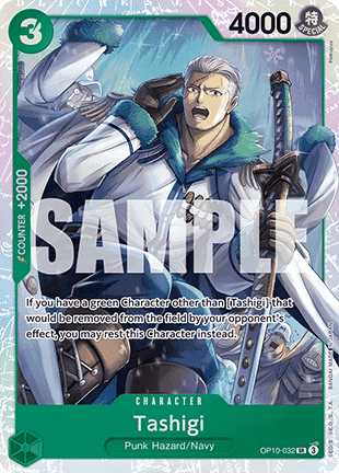 Tashigi (OP10-032) (V.1) OP10 Tashigi (OP10-032) Boosterfrisch Englisch