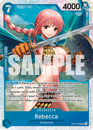 Rebecca (OP10-058) (V.1) OP10 Super Rare Boosterfrisch Englisch