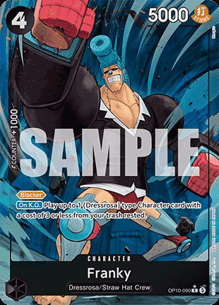 Franky (OP10-090) (V.2) OP10 Alternate Art Near Mint Englisch