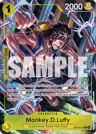 Monkey.D.Luffy (OP10-111) (V.2) OP10 Alternate Art Near Mint Englisch