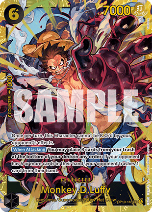 Monkey.D.Luffy (OP10-118) (V.1) OP10 Secret Rare Near Mint Englisch