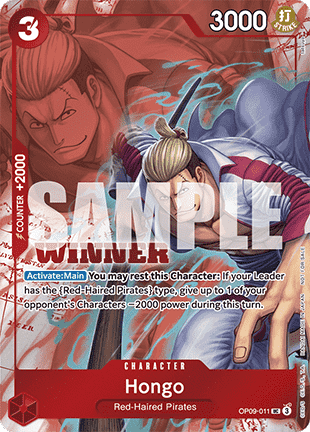 Hongo (OP09-011) (V.2) UP Uncommon Boosterfrisch Englisch