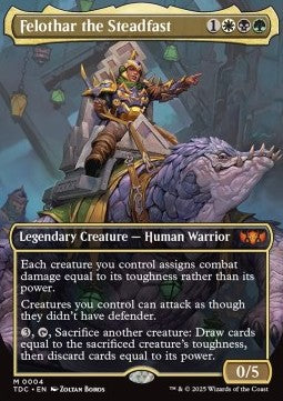 Felothar the Steadfast TDC-4 Mythic Near Mint Englisch Foil