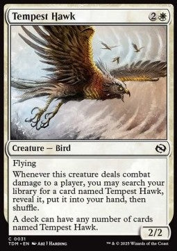 Tempest Hawk TDM-31 Common Near Mint Englisch Foil