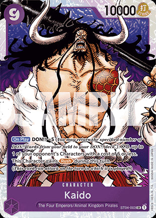 Kaido (ST04-003) (V.1) PRB01 Super Rare Near Mint Englisch