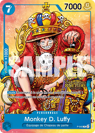 Monkey.D.Luffy (P-043) (V.3) P Promo EX Englisch