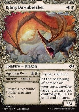 Riling Dawnbreaker // Signaling Roar XTDM-292 Common Excellent Englisch