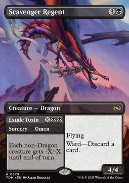 Scavenger Regent // Exude Toxin XTDM-379 Rare Near Mint Deutsch Foil