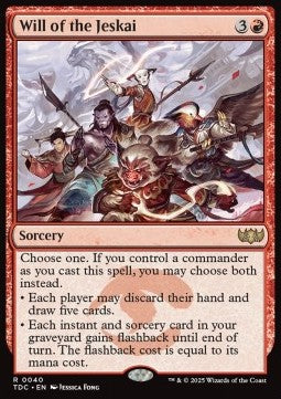 Will of the Jeskai TDC-40 Rare Near Mint Englisch