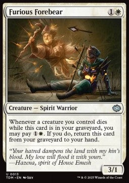 Furious Forebear TDM-13 Uncommon Near Mint Englisch Foil